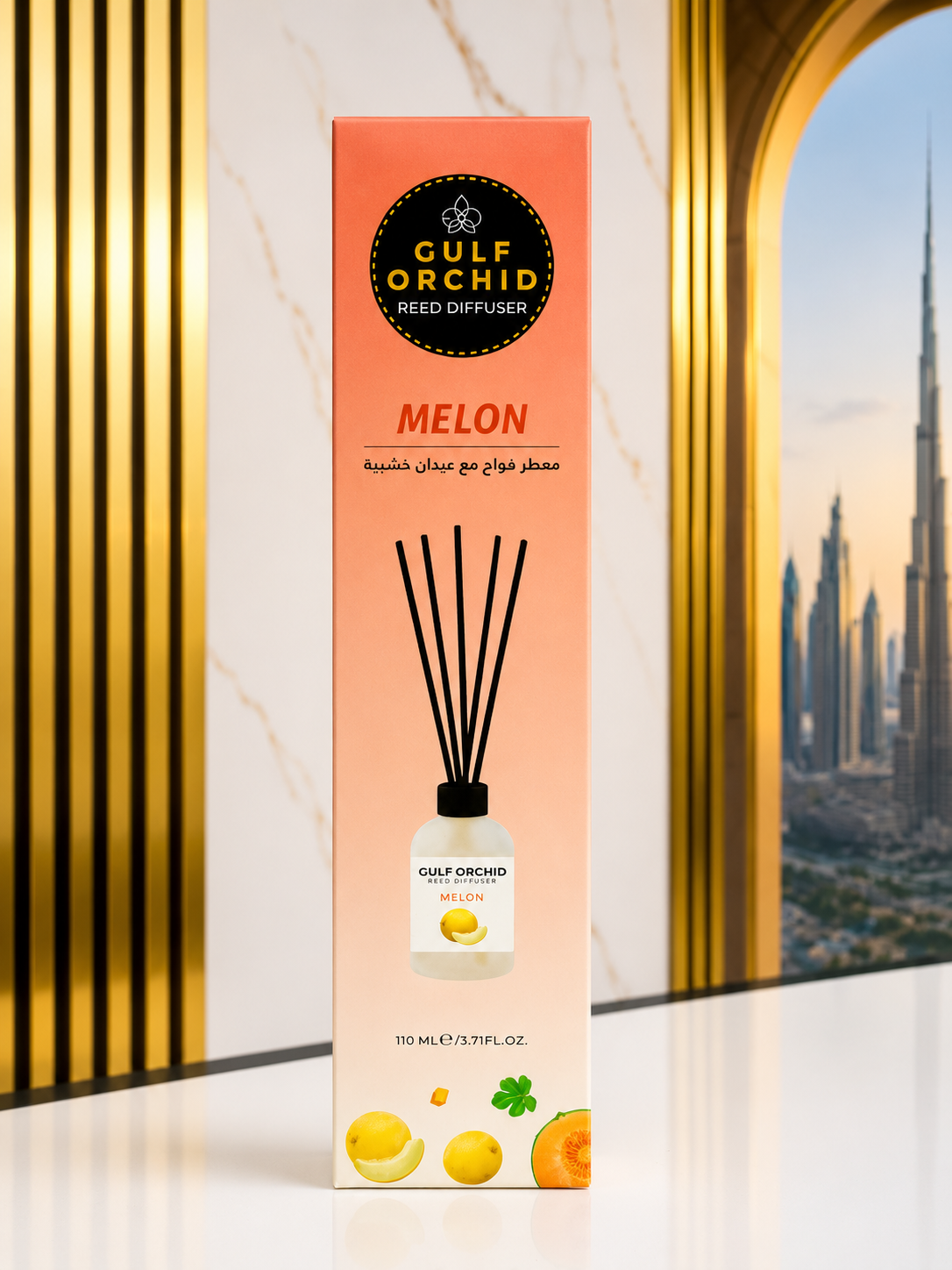 Difusor de Varillas Melon – Gulf Orchid