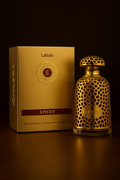 EMEER de Lattafa – Perfume árabe unisex con madera, especias y frescura
