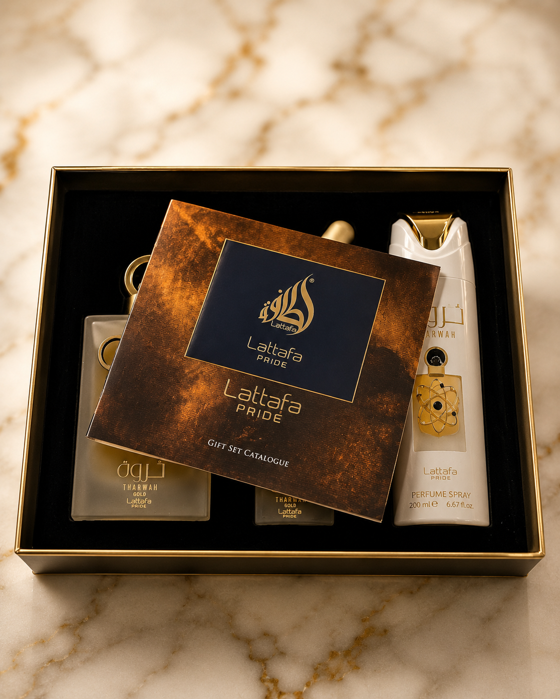 Tharwah Gold Gift Set – Lattafa Pride