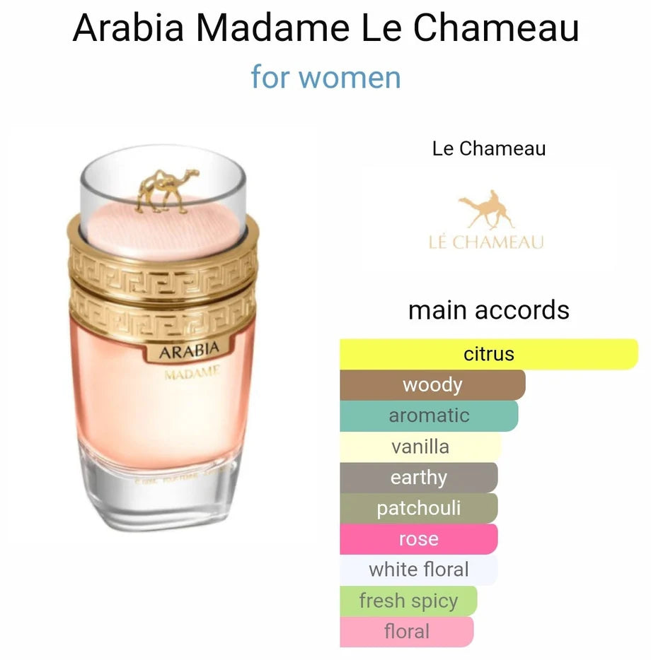 Arabia Madame de Le Chameau – Perfume elegante estilo Chanel