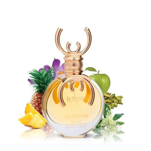 LA MERNA Le Bonheur – Perfume floral unisex con elegancia y luz